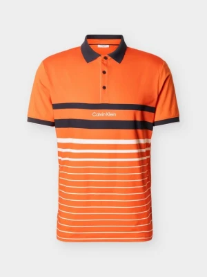 Koszulka polo Calvin Klein pomarańczowy