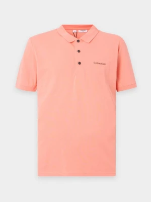 Koszulka polo Calvin Klein pomarańczowy