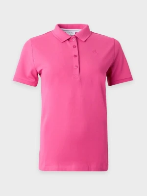 Koszulka polo Calvin Klein różowy