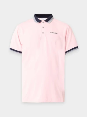 Koszulka polo Calvin Klein różowy