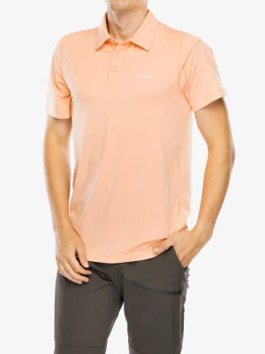 Koszulka polo Columbia Tech Trail Polo - apricot fizz heather