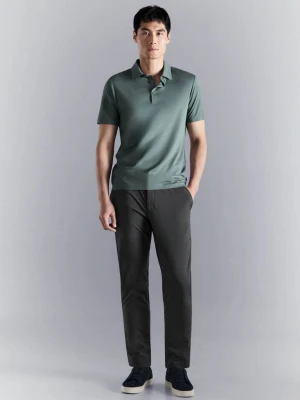 Zdjęcie produktu Koszulka polo comfort stretch Coolmax® ciemnozielony - Mężczyzna - - MANGO MAN