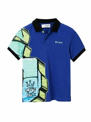 Koszulka polo Desigual niebieski
