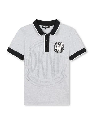 Koszulka polo DKNY szary
