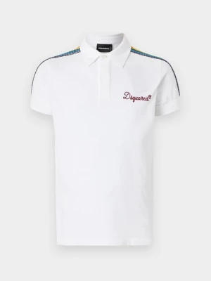 Koszulka polo Dsquared2 biały