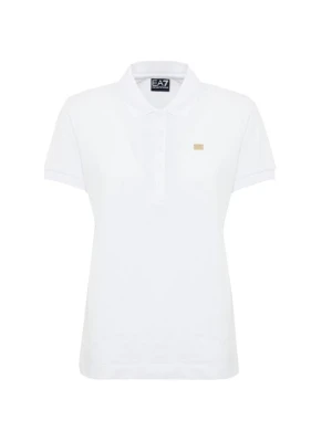 Koszulka polo EA7 Emporio Armani biały