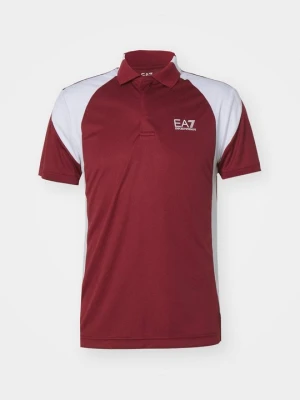 Koszulka polo EA7 Emporio Armani bordowy