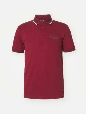 Koszulka polo EA7 Emporio Armani bordowy