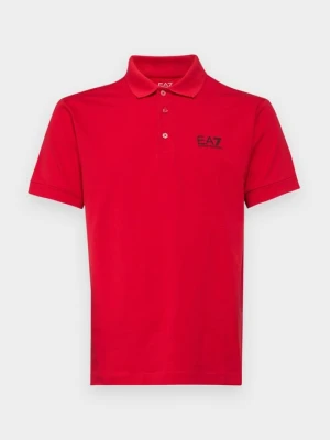 Koszulka polo EA7 Emporio Armani jasnoczerwony