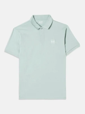 Koszulka polo EA7 Emporio Armani jasnoniebieski