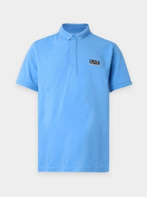 Koszulka polo EA7 Emporio Armani jasnoniebieski