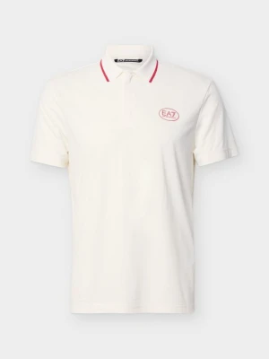 Koszulka polo EA7 Emporio Armani mleczny