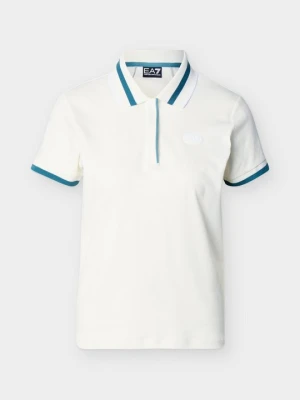 Koszulka polo EA7 Emporio Armani mleczny