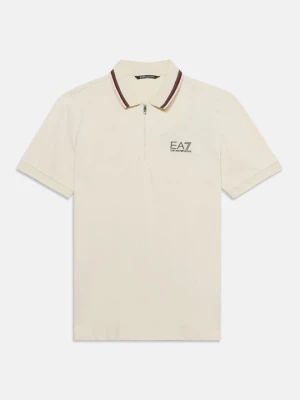 Koszulka polo EA7 Emporio Armani mleczny
