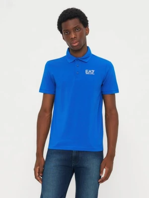 Koszulka polo EA7 Emporio Armani niebieski