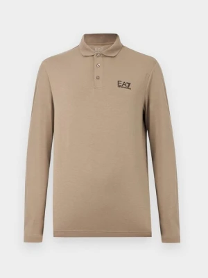 Koszulka polo EA7 Emporio Armani piaskowy