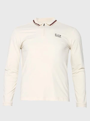 Koszulka polo EA7 Emporio Armani srebrny
