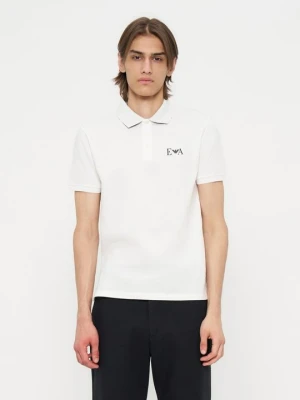 Koszulka polo Emporio Armani biały