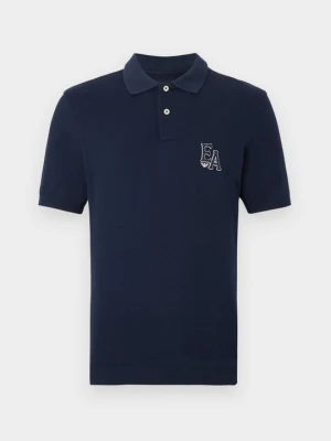 Koszulka polo Emporio Armani niebieski