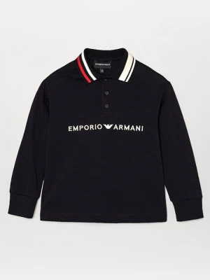 Koszulka polo Emporio Armani niebieski