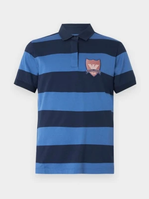 Koszulka polo Emporio Armani niebieski