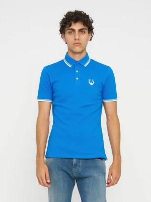 Koszulka polo Emporio Armani stalowy