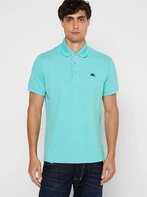 Koszulka polo ETRO turkusowy