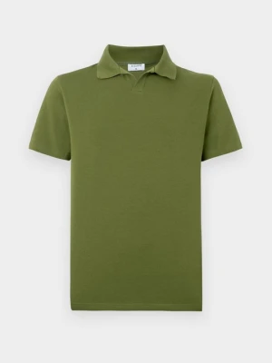 Koszulka polo Filippa K jasnozielony melanż