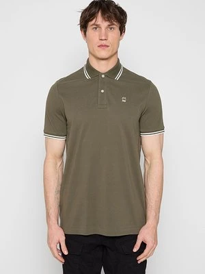 Koszulka polo G-Star oliwkowy