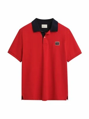 Koszulka polo Gant czerwony