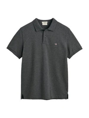 Koszulka polo Gant ciemnoszary