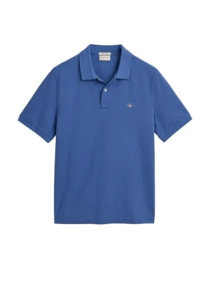 Koszulka polo Gant niebieski
