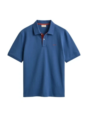 Koszulka polo Gant niebieski