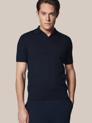 Koszulka Polo Granatowa z Wiskozą Howie Lancerto