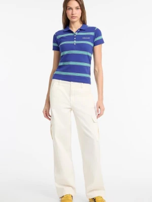 Koszulka polo Guess niebieski