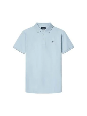 Koszulka polo Hackett London jasnoniebieski