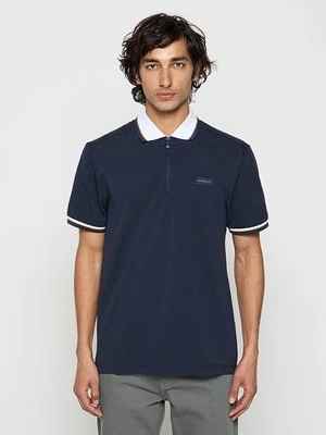 Koszulka polo Hackett London granatowy