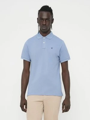 Koszulka polo Hackett London niebieski