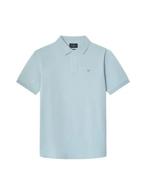 Koszulka polo Hackett London jasnoniebieski