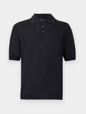 Koszulka polo Hogan granatowy