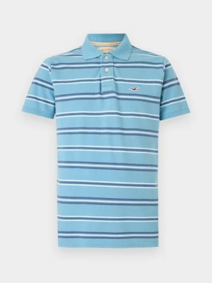 Koszulka polo Hollister Co. jasnoniebieski
