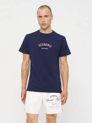 Koszulka polo Iceberg granatowy