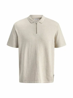 Koszulka polo Jack&Jones beżowy melanż