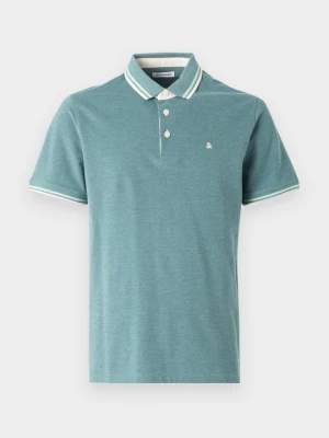Koszulka polo Jack&Jones ciemnozielony
