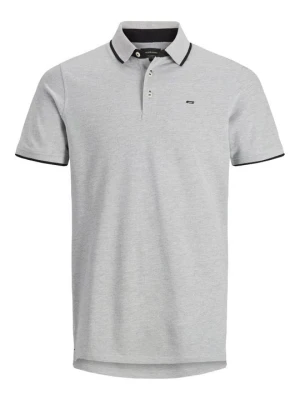 Koszulka polo Jack&Jones jasnoszary melanż