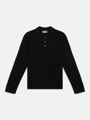 Koszulka polo Jack & Jones Kids czarny