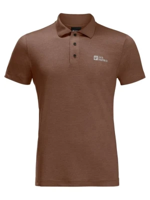 Koszulka polo Jack Wolfskin czerwony