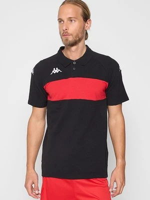 Koszulka polo Kappa ciemnoczerwony