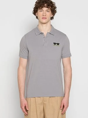 Koszulka polo KARL LAGERFELD szary