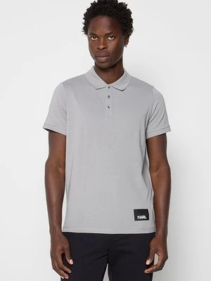 Koszulka polo KARL LAGERFELD szary
